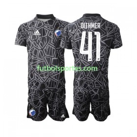Camiseta FC Copenhagen Andreas Dithmer 41 Portero Niño Primera Equipación 2022/2023
